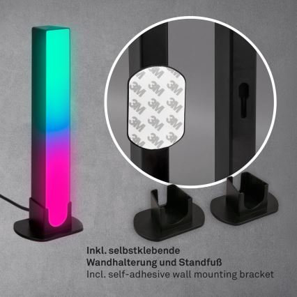 Brilo - ZESTAW 2x LED RGBIC Lampa ściemnialna stołowa LED/12W/230V 3000-6500K Wi-Fi Tuya