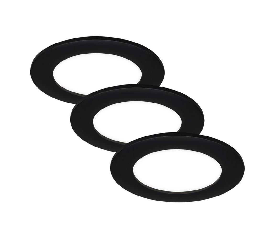 Brilo - ZESTAW 3x LED Łazienkowa oprawa wpuszczana FLAT LED/7W/230V IP44