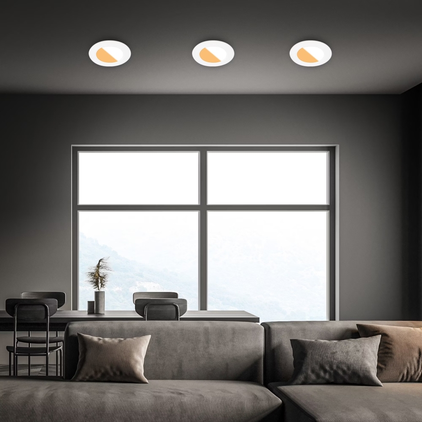 Brilo - ZESTAW 3x LED Łazienkowa oprawa wpuszczana LED/4W/230V IP44 3000/4000K biały