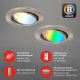 Brilo - ZESTAW 3x LED RGBW Ściemnialne oświetlenie łazienkowe 1xGU10/4,9W/230V 2700-6500K Wi-Fi Tuya IP23 + pilot zdalnego sterowania