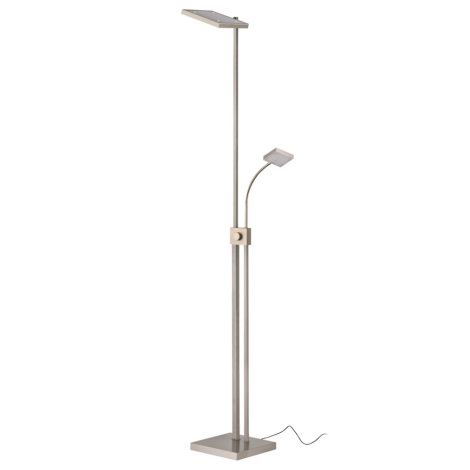 Briloner 1255-022 - LED Lampa podłogowa PLATE 1xLED/14W + 1xLED/3,5W