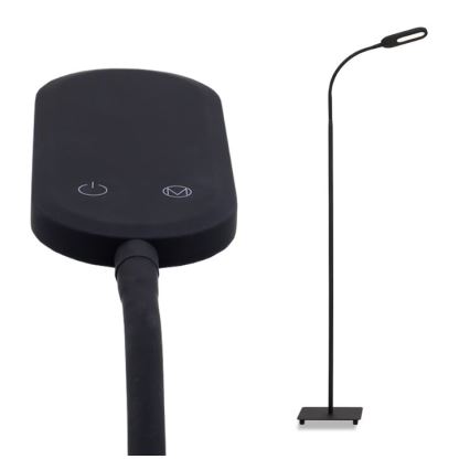 Briloner 1297-015 - LED Ściemnialna elastyczna lampa podłogowa LED/6,6W/230V 3000K/4000K/6000K