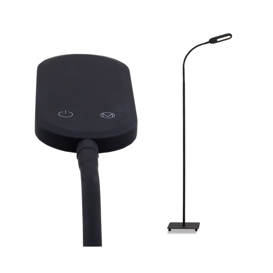 Briloner 1297-015 - LED Ściemnialna elastyczna lampa podłogowa LED/6,6W/230V 3000K/4000K/6000K