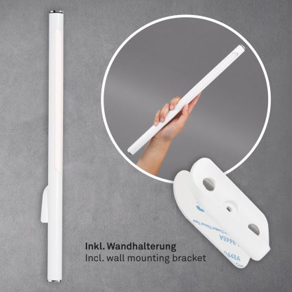 Briloner 1384-016 - LED Ściemnialna dotykowa lampa podłogowa 2w1 EVERYWHERE LED/2,3W/5V 2000 mAh