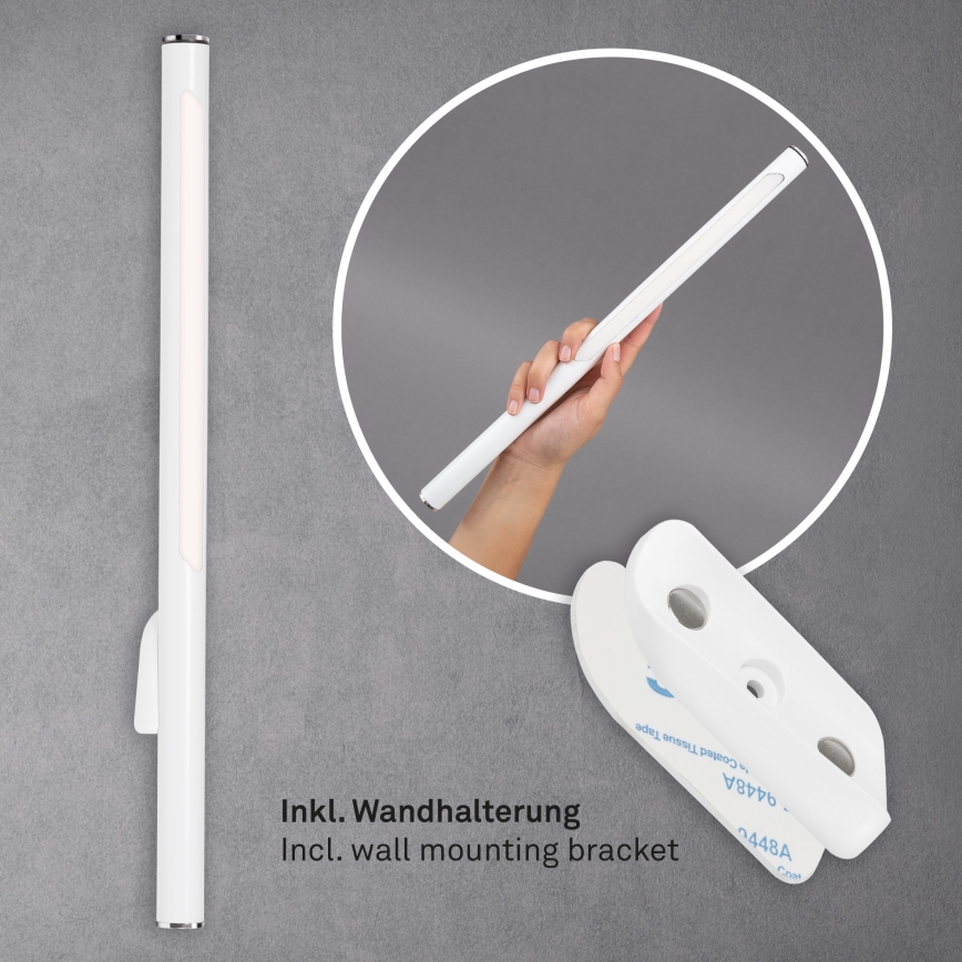Briloner 1384-016 - LED Ściemnialna dotykowa lampa podłogowa 2w1 EVERYWHERE LED/2,3W/5V 2000 mAh