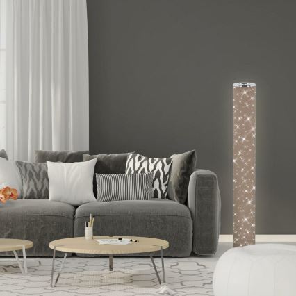 Briloner 1388-011 - LED Lampa podłogowa STARRY SKY LED/12W/230V brązowa