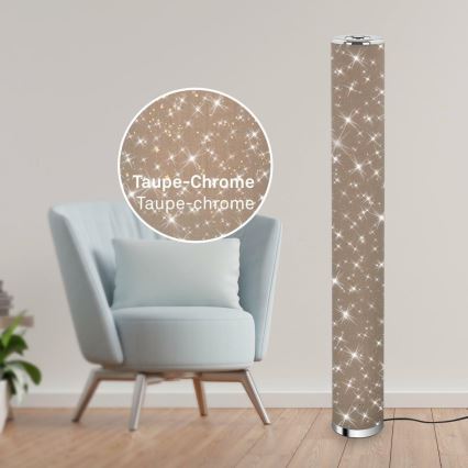 Briloner 1388-011 - LED Lampa podłogowa STARRY SKY LED/12W/230V brązowa