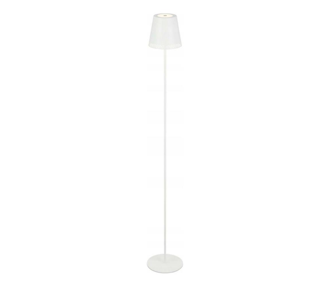 Briloner 1438016 - LED Ściemn. dotykowa lampa podłogowa LED/3,5W/5V 3000K 130 cm biały