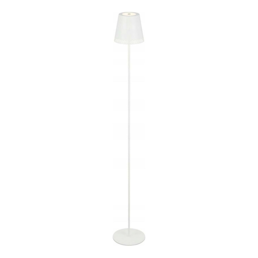 Briloner 1438016 - LED Ściemnialna dotykowa lampa podłogowa 3w1 LED/3,5W/5V IP44 3000K 38-130 cm biały