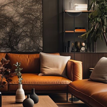 Briloner 1500015 - ściemniana lampa stojąca LED ESTATE LED/8W/5V 4000 mAh czarna