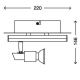 Briloner 2029-028 - LED Oświetlenie punktowe REN 1xGU10/3W/230V + LED/4W