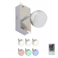 Briloner 2040-012 - LED RGB ściemnialna oprawa punktowa LED/3,3W/230V + pilot zdalnego sterowania
