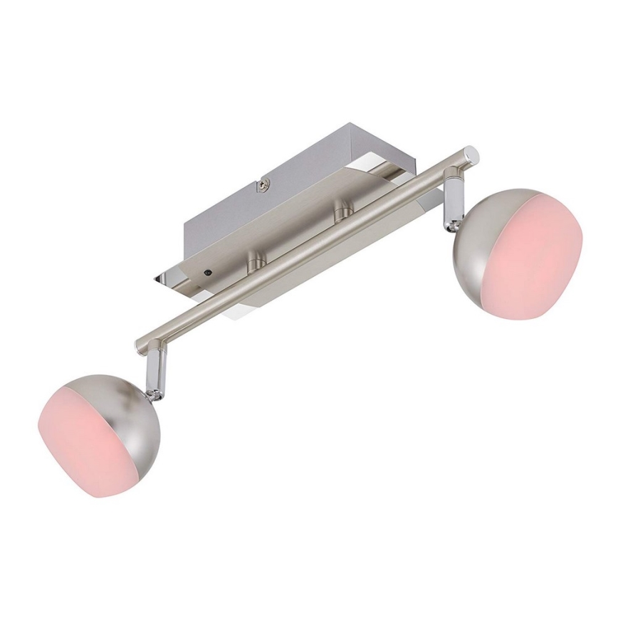 Briloner 2040-022 - LED RGB ściemnialna oprawa punktowa 2xLED/3,3W/230V + pilot do zdalnego sterowania