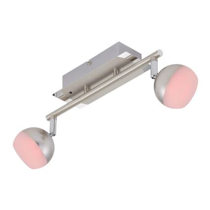 Briloner 2040-022 - LED RGB Oświetlenie punktowe ściemnialne 2xLED/3,3W/230V + pilot