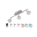 Briloner 2040-032 - LED RGB regulowane punktowe oświetlenie 3xLED/3,3W/230V + pilot do zdalnego sterowania