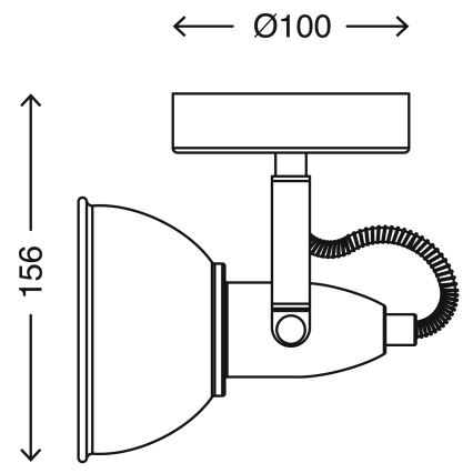 Briloner 2049-012 - Reflektor ścienny SOFT 1xE14/40W/230V