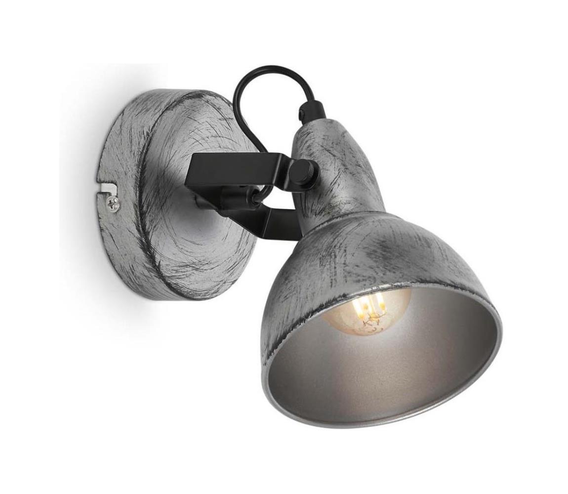 Briloner 2049-014 - Kinkiet punktowy RETRO 1xE14/40W/230V szary