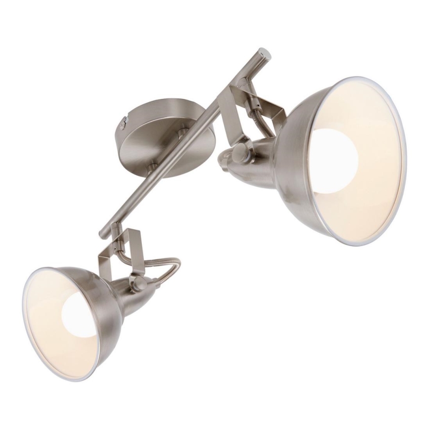 Briloner 2049-022 - Oświetlenie punktowe SOFT 2xE14/40W/230V matowy chrom