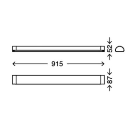 Briloner 2070-218 - LED oświetlenie łazienkowe do lustra BATH LED/15W/230V IP44