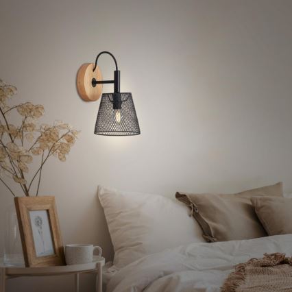 Briloner 2077-015 - Kinkiet WOOD & STYLE 1xE14/25W/230V kauczukowiec