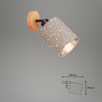 Briloner 2078-011 - Kinkiet punktowy SPOTLIGHT 1xE27/25W/230V beżowy