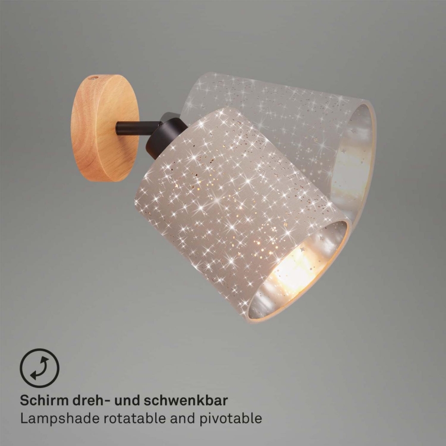 Briloner 2078-011 - Kinkiet punktowy SPOTLIGHT 1xE27/25W/230V beżowy