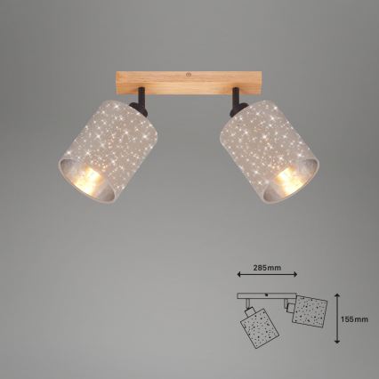Briloner 2078-021 - Oświetlenie punktowe SPOTLIGHT 2xE27/25W/230V beżowe