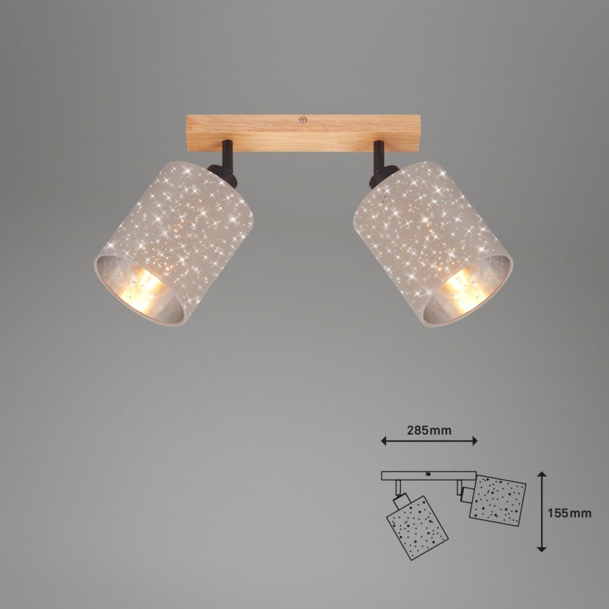 Briloner 2078-021 - Oświetlenie punktowe SPOTLIGHT 2xE27/25W/230V beżowe