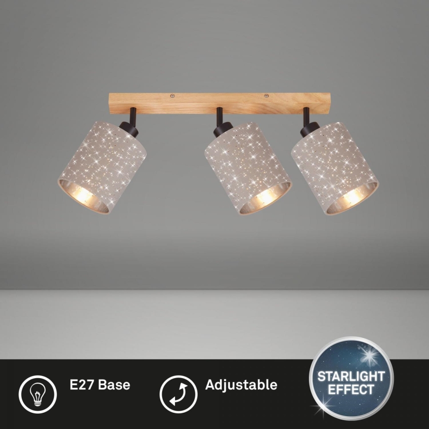 Briloner 2078-031 - Oświetlenie punktowe SPOTLIGHT 3xE27/25W/230V beżowe