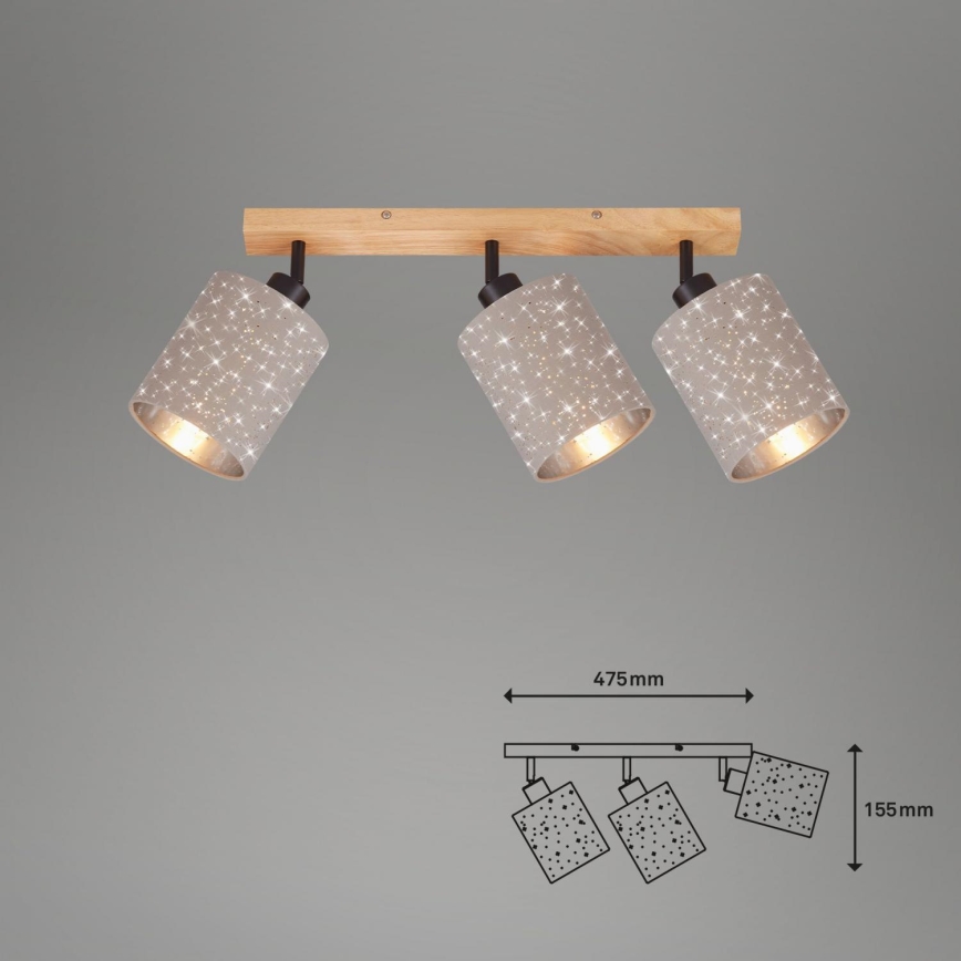 Briloner 2078-031 - Oświetlenie punktowe SPOTLIGHT 3xE27/25W/230V beżowe