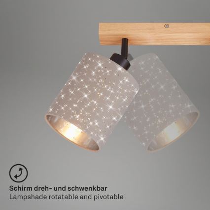 Briloner 2078-041 - Oświetlenie punktowe SPOTLIGHT 4xE27/25W/230V beżowe