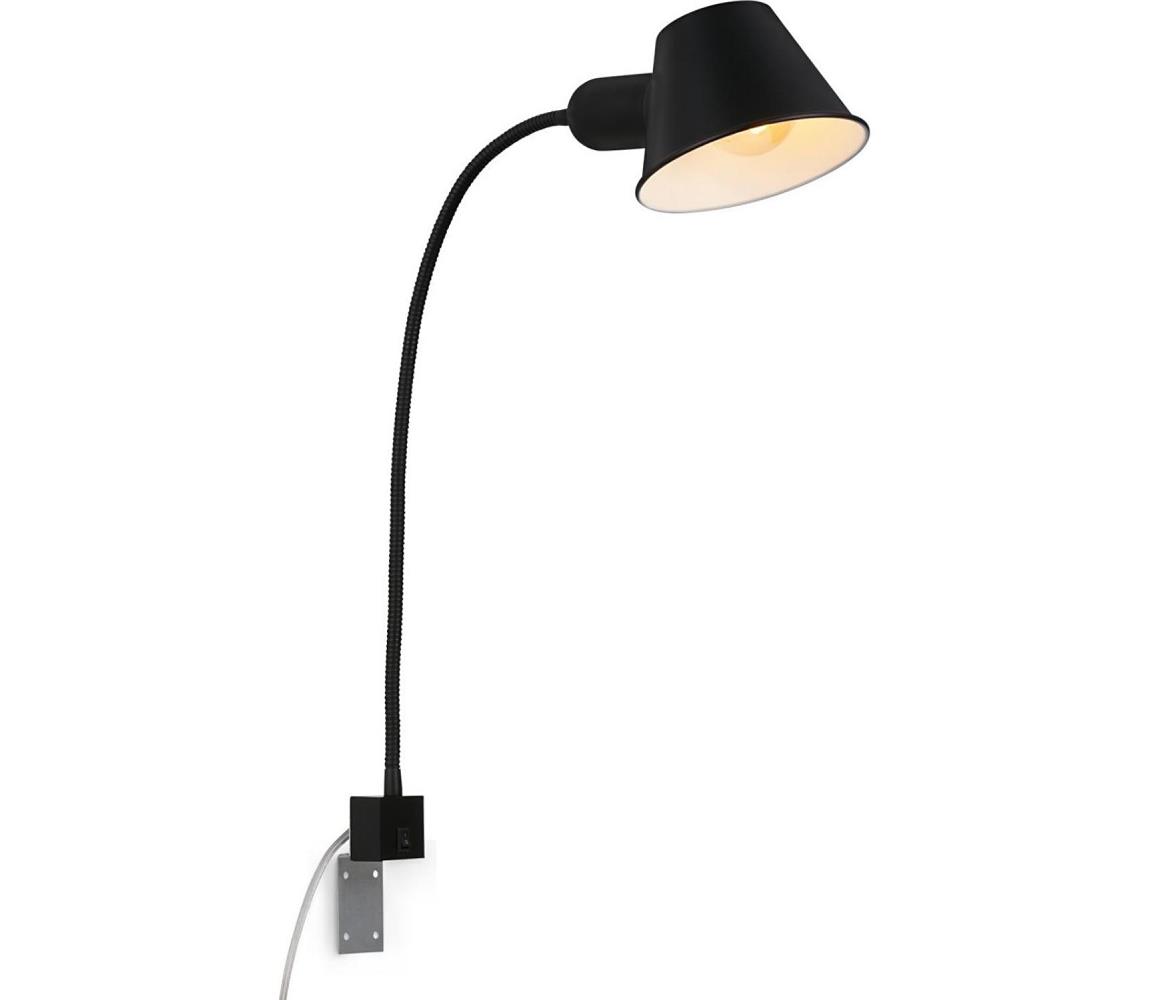 Briloner 2079-015 - Elastyczna lampa naścienna 1xE27/10W/230V czarny