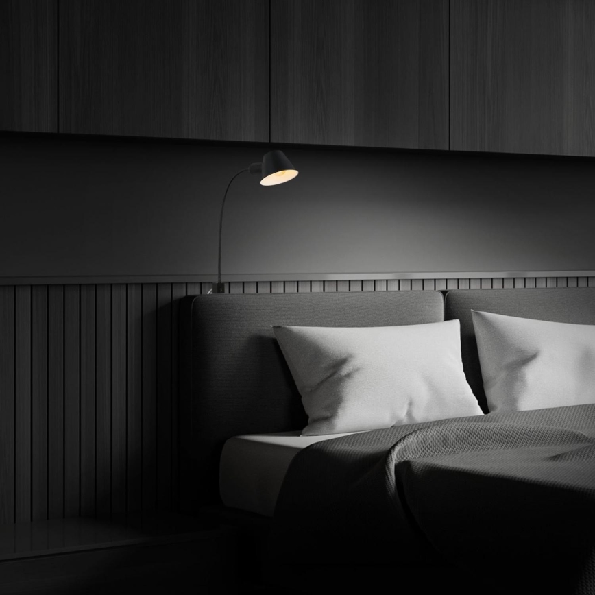 Briloner 2079-015 - Elastyczna lampa naścienna 1xE27/10W/230V czarny