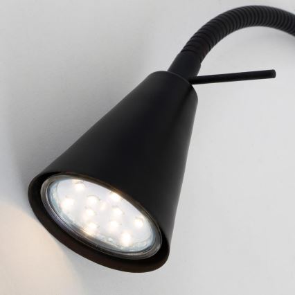 Briloner 2080-015 - LED regulowany kinkiet COMFORT LIGHT 1xGU10/5W/230V czarny
