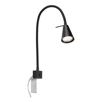 Briloner 2080-015 - LED regulowany kinkiet COMFORT LIGHT 1xGU10/5W/230V czarny
