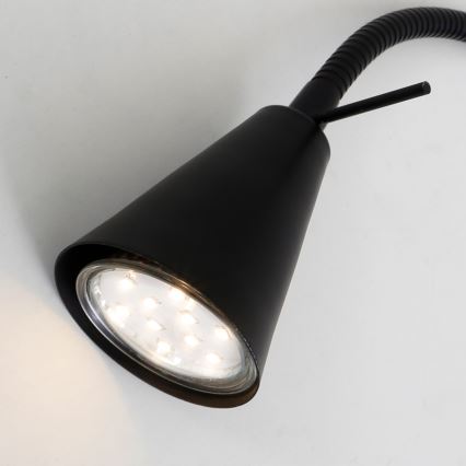 Briloner 2082-015 - Regulowana lampa ścienna LED COMFORT LIGHT 1xGU10/5W/230V czarna