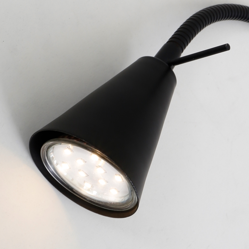 Briloner 2082-015 - Regulowana lampa ścienna LED COMFORT LIGHT 1xGU10/5W/230V czarna