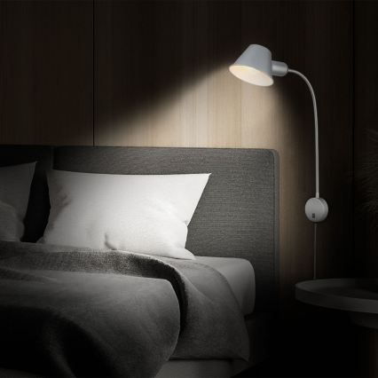Briloner 2089-014 - Regulowana lampa ścienna BRELLO 1xE27/10W/230V matowy chrom