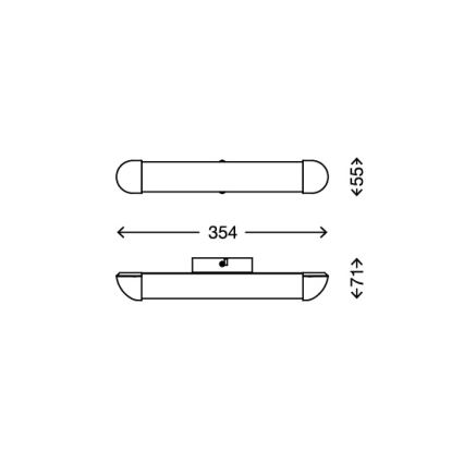 Briloner 2099-018 - LED Kinkiet łazienkowy SPLASH 1xLED/7W/230V