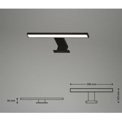 Briloner 2104-015 - LED Łazienkowe oświetlenie lustra DUN LED/5W/230V 30 cm IP44