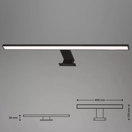 Briloner 2104-115 - Oświetlenie łazienkowe LED do lustra DUN LED/8W/230V 60 cm IP44
