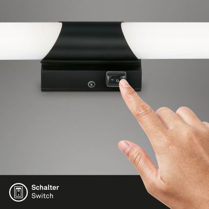Briloner 2111-015 - Oświetlenie LED do lustra łazienkowego LED/6,5W/230V 32 cm czarne