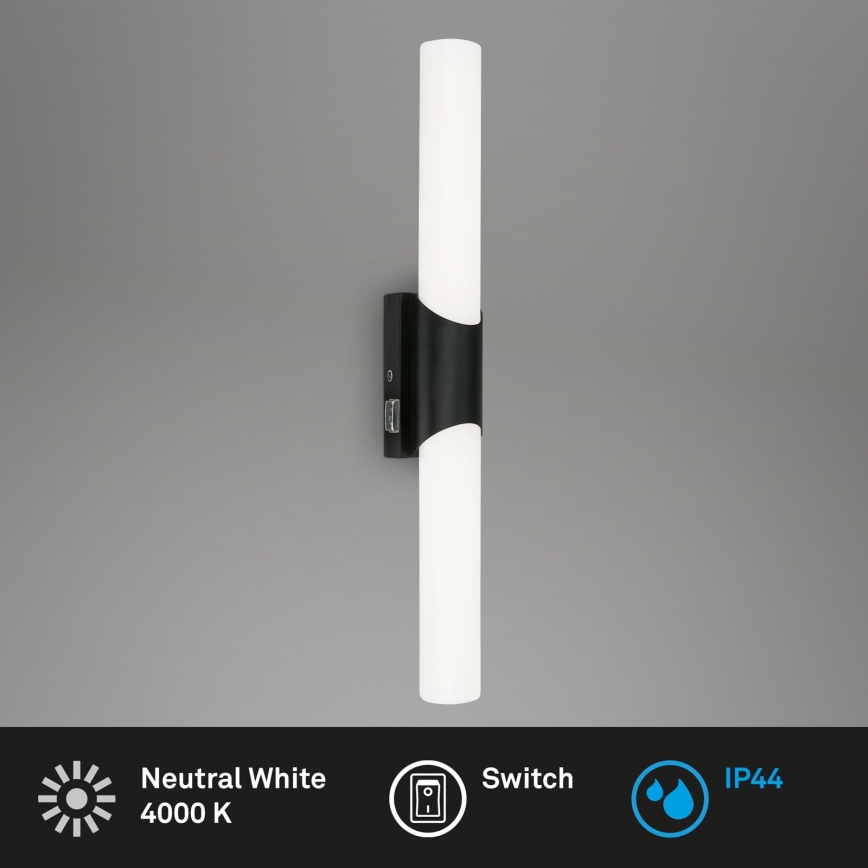 Briloner 2111-115 - Oświetlenie LED do lustra łazienkowego LED/11W/230V IP44 47 cm czarne