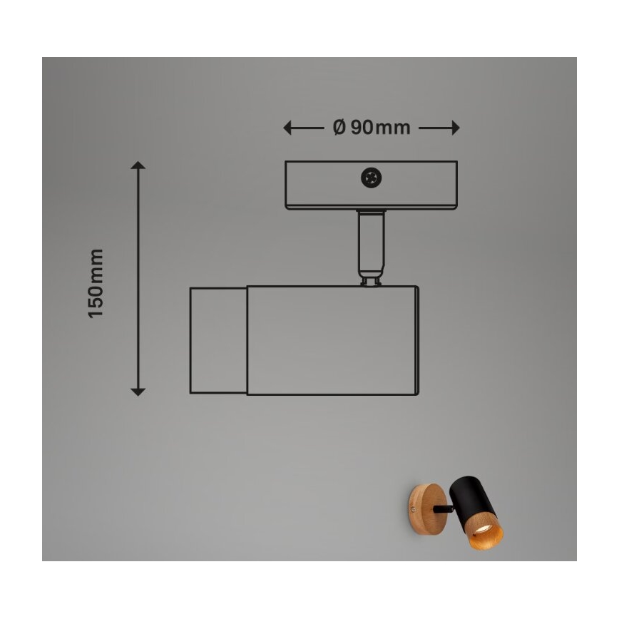 Briloner 2144015 - Kinkiet punktowy SPOT 1xGU10/9W/230V