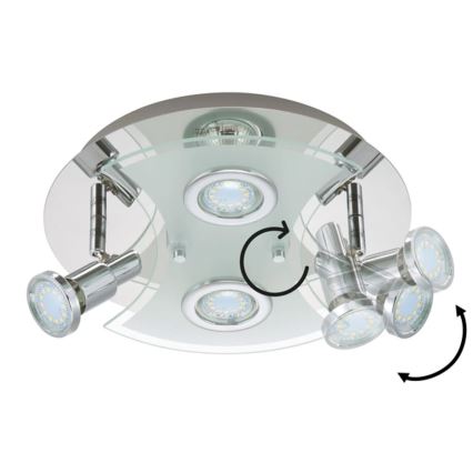 Briloner 2159-048LM - LED Oświetlenie punktowe SPLASH 4xGU10/3W/230V