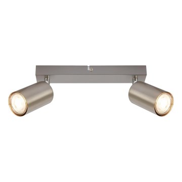Briloner 2172-022 - Oprawa punktowa SPOT 2xGU10/9W/230V matowy chrom