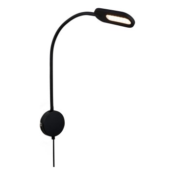 Briloner 2177015 - LED Ściemnialna giętka naścienna lampa LED/6W/230V czarny