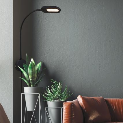 Briloner 2177015 - LED Ściemnialna giętka naścienna lampa LED/6W/230V czarny