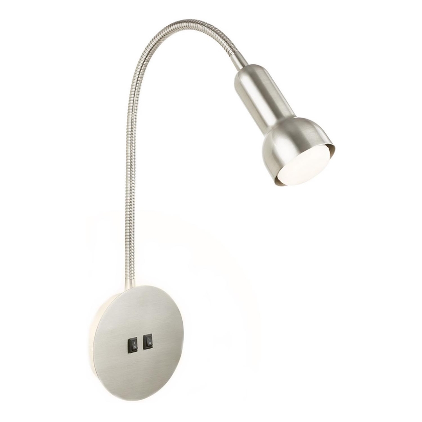 Briloner 2178012 - LED Elastyczna lampa naścienna 1xE14/10W/230V + LED/3W matowy chrom