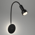 Briloner 2178015 - Elastyczna lampa ścienna LED 1xE14/10W/230V + LED/3W czarna